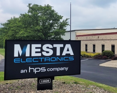 Mesta building with sign